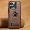 Funda de Cuero Denior para Teléfono con Soporte Magnético Magsafe para Carga Inalámbrica para iPhone 16/15 Promax