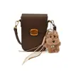 Bolso Vertical de Moda con Textura de Gama Alta para Mujer 2025 Nuevo Bolso Sencillo Versátil para Teléfono Bolso Cruzado de Hombro de Nicho para Viajes