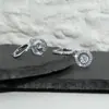 Pendientes Inteligentes de Plata de Ley S925 con Diamante Mosan para Mujer de 1 quilate Estilo Nuevo Pendientes de Moissanita Pendientes Elegantes de Estilo Ins para Todas las Ocasiones
