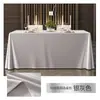 Salão de Conferências Hotel Banquete Retangular Sobremesa Intervalo para Chá Cor Sólida Branca High-End Luxo Leve Toalha de Mesa Toalha de Mesa