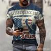 Nueva camiseta estampada de comercio electrónico transfronterizo más vendida, artesanía flexible 3D, callejera, manga corta, top para hombre, fabricantes de origen