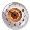 Reloj de pared minimalista estilo nórdico, decoración moderna para sala de estar, reloj redondo de cuarzo, segundero de barrido silencioso, para uso doméstico