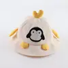 Chapéu de Bebê Estilo Fino Primavera e Outono Proteção Solar Pulôver Estilo Coreano Bebê Pinguim Fofo Chapéu de Pescador Menino Chapéu de Sol