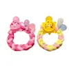 Cordão de Cabelo Infantil Kulomi Tecido Menina Bonito Luminoso Pequena Tartaruga Anel de Cabelo Menina Elástico Alto Tendão de Borracha Acessórios de Cabelo