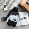 Saco peito masculino e feminino marca de moda mensageiro bolsa cintura ins moda cor de contraste estilo japonês 2022 novos meninos bolsa de ombro bolsa casal