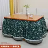 Mesa de Fuego Rectangular Plegable para Uso Doméstico, Mesa Calefactora Simple de Bambú para Invierno, Mesa Calefactora para Sala de Estar 1.2m