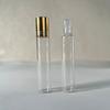 En Stock Botella con Bola Rodante de 3ml 5ml 10ml Vidrio Marrón Transparente Bola de Acero Tapa de Plástico Tapa Negra Sub-Botella