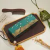 Caja de regalo clásica de papel estilo chino con tapa y base, adecuada para peines, pulseras de semillas de Bodhi y otros artículos; caja de embalaje rectangular, exquisitamente diseñada