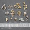 Fazer DIY de adereço de cabeça de noiva coreana material diy folhas de liga flor de diamante broche acessórios de joia