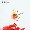 Nuevo colgante de oro arena de Vietnam marea nacional cerradura de martillo accesorios para bolsa recogedor con goteo de aceite rojo fabricantes de joyería de moda antigua