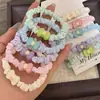 Cuerda para el pelo con lazo color Batido de Corazón de Niña Dulce Combinable para Todo Goma Elástica para el Pelo Accesorios para el Cabello Tocado