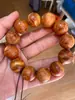 Pulseira de cicatriz de tumor de tuia pulseira 1.5*1.8*2.0 contas artesanato em madeira homens e mulheres amantes jogo literário