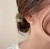 Pendientes de aro de color caramelo con pasador de plata 925 nuevos y modernos de acrílico para otoño e invierno pendientes exagerados en forma de C pendientes pendientes