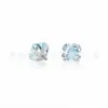 Brincos de Liga de Titânio F136 Trevo de Quatro Folhas Zircônia 5A Super Brilhantes Trevo da Sorte Studs para Orelha Studs para Lábio Joias para Piercing Corporal
