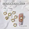 Série Floral Colorida Acessórios de Liga para Nail Art Decorações de Unha Flor Tulipa Decoração DIY