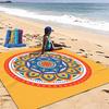 Tapete de Playa Transfronterizo de Secado Rápido Repelente al Agua y a la Humedad Tapete para Picnic al Aire Libre Manta de Camping para Acampar