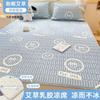 Clase de Verano a Juego de Tres Piezas con Dibujos Animados de Seda Helada y Látex, Plegable, Antideslizante, Alfombrilla Suave de Sensación Fresca, Alfombrilla Suave con Aire Acondicionado