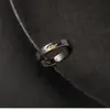 Novo Anel Xiangyun Ins Tendência Anel para Dedo Indicador Masculino e Feminino Par Preto Simples Original Nicho Design Aberto