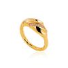 Anillo transfronterizo de oro de 18 quilates con circonita, temperamento, amor, irregular, liso, joyería, joyería de mano, Amazon