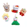 Colgante Creativo Nuevo de Peluche Navideño, Animalito Lindo, Atmósfera Festiva, Muñeco de Reno y Anciano