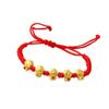 Pulsera del Año Nuevo Chino Serpiente Roja Pulsera de la Suerte Cuerda Tejida a Mano para Hombres y Mujeres Regalo Cuerda Roja Ajustable