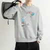 Moletom casual e moderno com estampa de grafite criativo estilo americano, gola redonda, corte solto, unissex, para adolescentes e estudantes do ensino médio, inverno