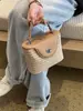Bolsa Tejida Yuezi para Mujer 2026 Nueva Primavera y Verano Bolso de Mano para Vacaciones en la Playa Hombro Único Cruzado Cubo Bolso de Paja