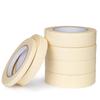 Weihuo Fabricante Venta al por Mayor Cinta de Enmascarar Amarillo Claro Escribible Liso Enmascarado Decorativo Pintura en Aerosol Cinta para Juntas Adhesivo Fuerte