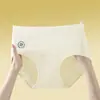 Roupa Íntima Nova de Algodão Puro Sem Costura Seda de Amora Gancho Estendido Roupa Íntima Sem Costura Tamanho Plus Calcinha Cintura Média-Alta Venda por Atacado de Fábrica