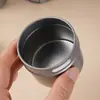Lata Redonda de Pó Personalizada, Lata para Pó de Tempero, Lata de Folha de Flandres, Caixa Redonda de Folha de Flandres Fosca, Caixa Organizadora Redonda Criativa Espessada
