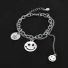 Pulseira Sul-Coreana Chuni ins com Expressão de Rosto Sorridente Design de Nicho Hip Hop Personalidade Design Sense Pulseira Estudante Estilo Frio
