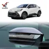 Adequado para 24 Toyota C-Hr Espelho Retrovisor Modificado Tiras de Acabamento Anti-Colisão Especiais e Acessórios de Tira Brilhante Galvanizada para Espelho de Ré