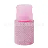 100ml Nova Garrafa com Dispenser de Pressão Full Diamond Removedor de Maquiagem Garrafa com Dispenser de Pressão Cosméticos Líquidos Recarga Garrafa Vazia Garrafa Portátil para Viagem