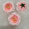 Cabezas de flores artificiales de camelia para bodas, accesorios de decoración del hogar, guirnaldas hechas a mano, tocados, ramilletes y cajas de regalo