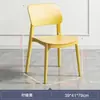 Silla de Plástico Apilable, Silla de Comedor Moderna con Respaldo, Silla de Mahjong para el Hogar, Taburete de Plástico para Adultos, Silla de Comedor Comercial para Adultos