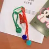 Hd10131A12 Tecido Estilo Floresta Moda Coreana Boneco Temático de Natal Pingente de Chaveiro de Carro Decoração de Bolsa Corrente de Telefone