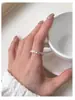 Anillo de Plata de Ley S925 Love Apilado Textura para Llevar Luna Piedra para Mujeres Estilo Coreano Estilo Ins Diseño Nicho Anillo Dulce