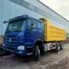 Exportações de Fábrica África Caminhão Basculante Usado após Caminhão Basculante de Oito Rodas 6X4 Caminhão de Transporte 371 Cavalos de Potência