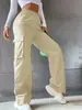 Overoles explosivos transfronterizos para mujer, verano, delgados, cintura alta, pierna ancha, rectos, casuales, transpirables, estilo vintage americano, pantalones deportivos