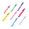 Pinza para el Cabello Minimalista sin Costuras, Accesorio Plano para el Cabello, Pasador de 6 cm, Pinza de Pato Ondulada Pequeña, Color Caramelo de Gama Alta Venta al por Mayor para DIY
