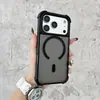 Funda Magnética Fuerte Anticaídas Cuadrada con Tacto de Piel Compatible con Apple 11/13 Rojo Cereza 18PRO/17PRO Moderna 16