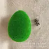 Pelota de espuma simulación Musgo flocado huevo bonsái decoración de festival hecho a mano DIY huevo simulación flocado