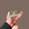 Presilha de Cabelo Pequena de Coelho com Pérolas para Período de Transição de Cabelo Curto, Acessório de Cabelo Meio Preso para Mulheres, Prendedor de Cabelo Tipo Pinça Tubarão