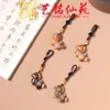 Pingente Chaveiro Cavalo Pintado, Ornamento Pendurado Carruagem de Cavalo Esculpida em Sândalo Yiming Xianyuan, Pingente de Bolsa, Corrente para Celular Presente
