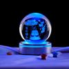 Bolo de aniversário 3d estéreo laser gravação bola de cristal de alto valor de cor luz quente luz noturna para enviar presente de aniversário da namorada