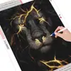 Una generación de comercio exterior para pintura de diamantes de león transfronteriza 5D pintura decorativa DIY pintura de diamantes dormitorio pintura decorativa