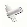 Pen Drive USB para Celular Metal Duplo Uso Tipo-C Computador 64G128G Presente Atacado Pen Drive USB 256g Alta Velocidade Grande Capacidade 2t