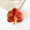 Orquídea Phalaenopsis Flor Artificial Phalaenopsis Cabeza de Flor Grande 9cm Cabeza de Flor Phalaenopsis Recuerdos para Bodas y Fiestas Decoración DIY Regalo
