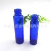 Disponível para Atacado Frascos Dispenser Cosméticos 10ml Âmbar Marrom Azul Fosco Esfera de Aço Rolha Roller Frascos de Vidro Roller