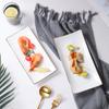 Prato Cerâmico Retangular Phnom Penh Prato Criativo para Bife Prato para Comida Ocidental Prato para Sushi Pratos Japoneses Utensílios de Mesa Domésticos